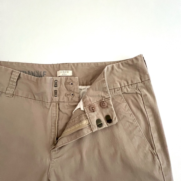J Crew Women's Frankie Kaki Bermudas Shorts Size 4 - Picture 2 of 10